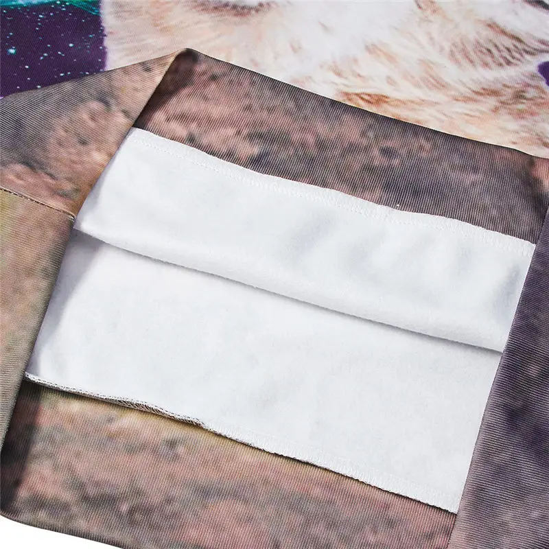 Толстовки с капюшоном и принтом Кот космическая Галактика Верхняя одежда для