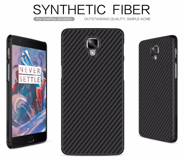 Nillkin синтетические волокна чехол для телефона для oneplus 3 T/LG g6/huawei mate 9 чехол Обложка Чехол из углеродного волокна ПП Пластик задняя крышка чехол