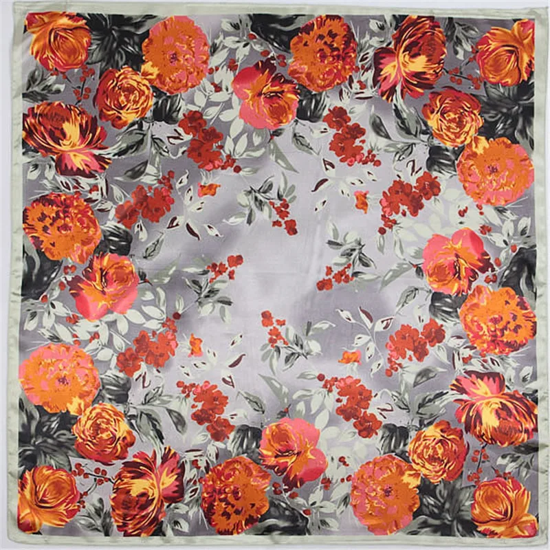Женский квадратный шейный платок 90x90 см в европейском стиле|silk scarf|silk scarf womensquare |