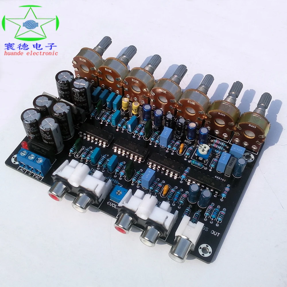 HG005 2 1 Тон плата предусилителя обработки звука аудио выравнивания FM лучше чем