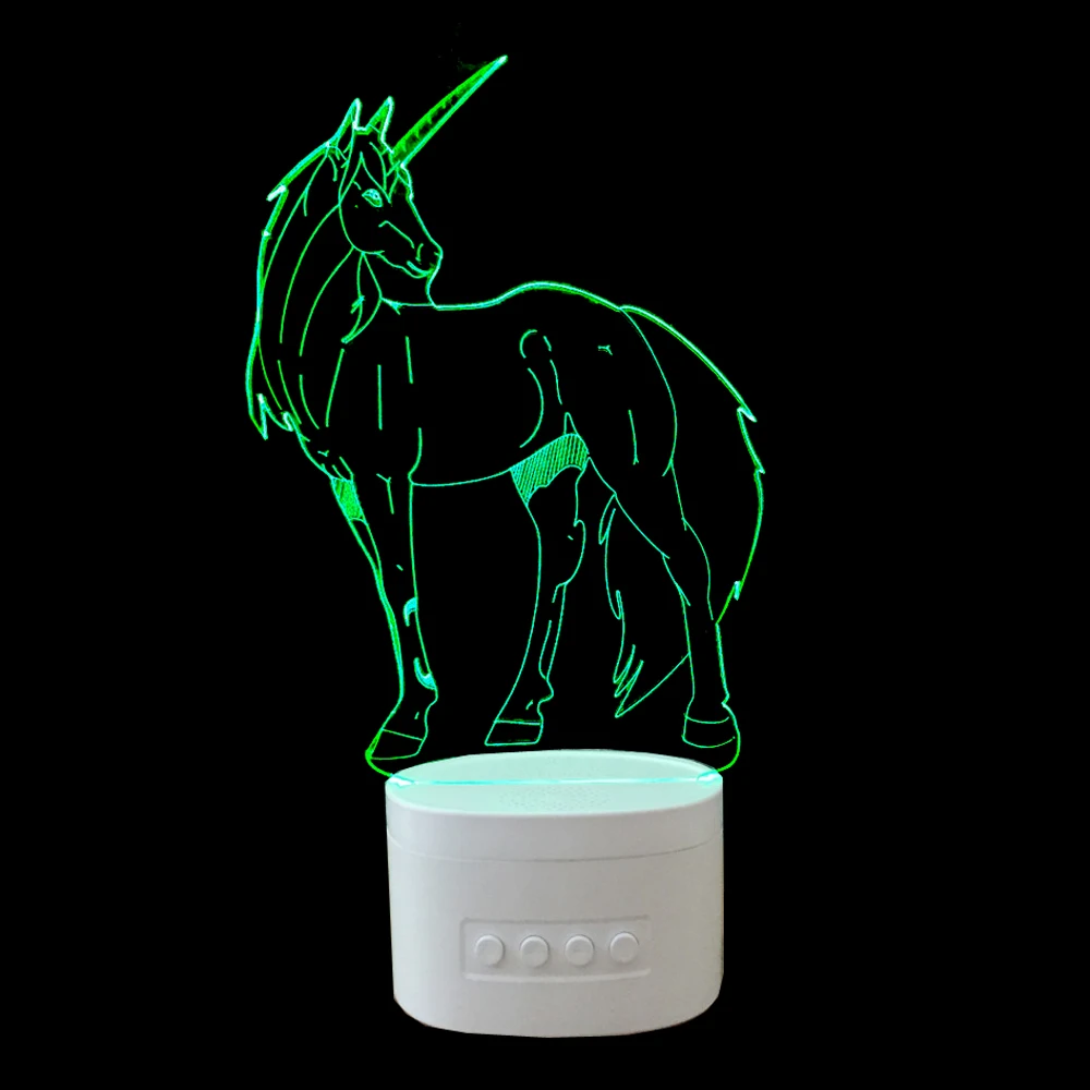 3D фонари Bluetooth колонки музыка Светодиодные ночные светильники Домашнее