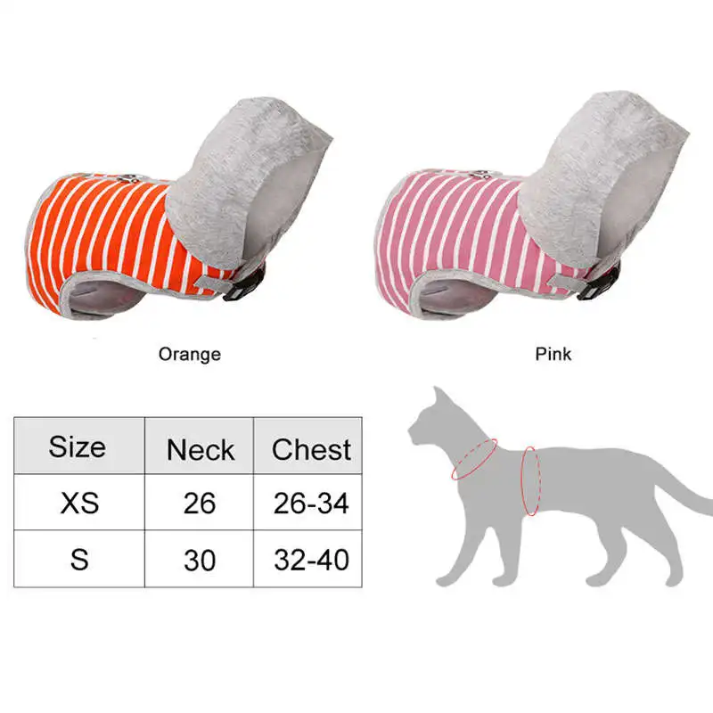 Шлейка и поводок для кошек воздухопроницаемая мягкая хлопковая полоска с