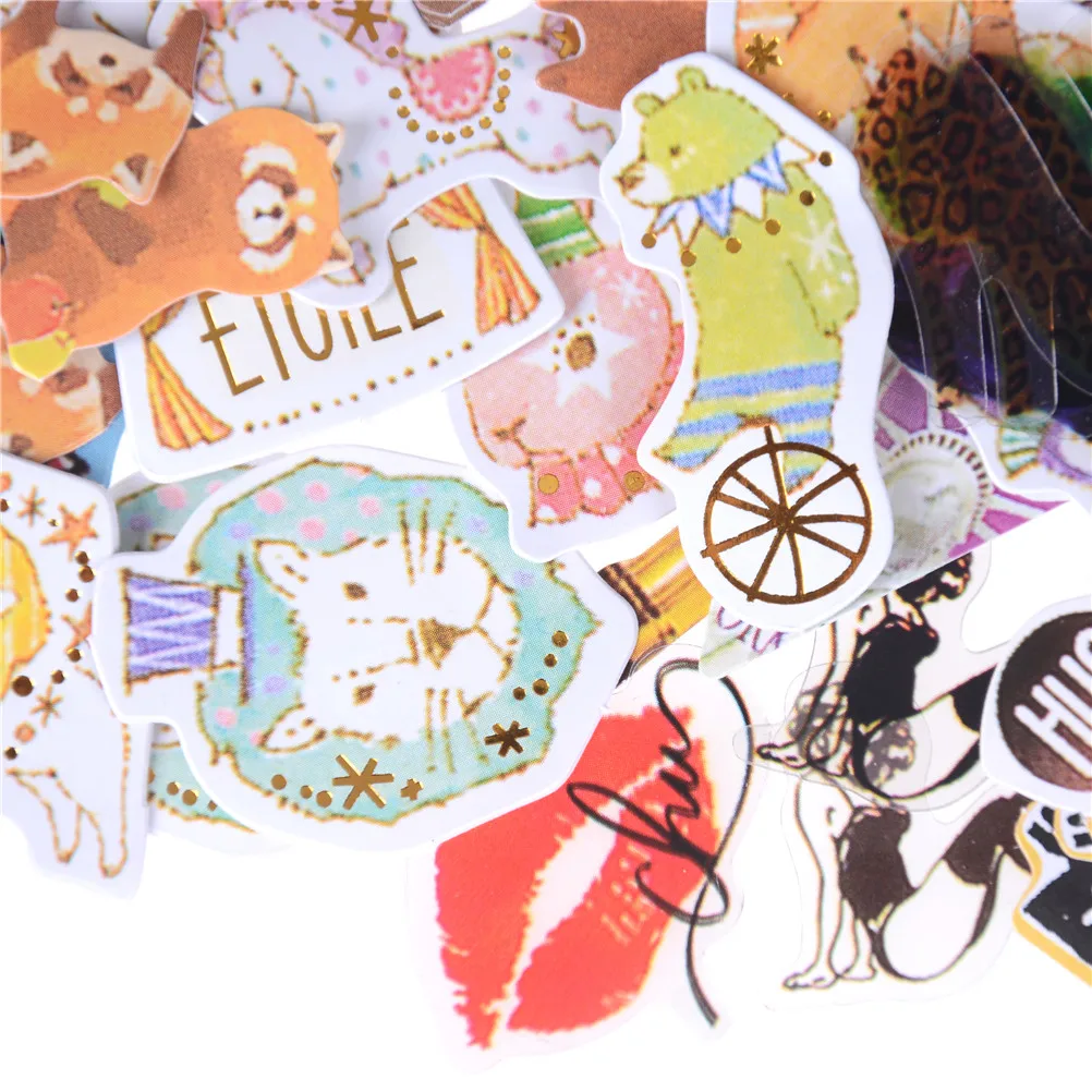 70 шт./упак. Созвездие животных мини бумажная наклейка для творчества ежедневник