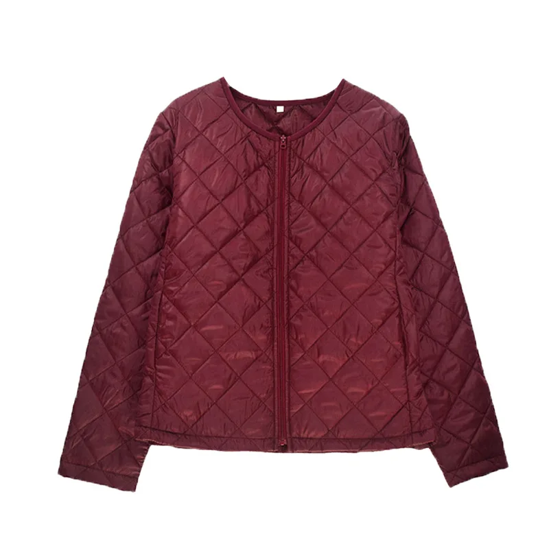 Женское хлопковое пальто без воротника NewBang легкое теплое приталенное на молнии