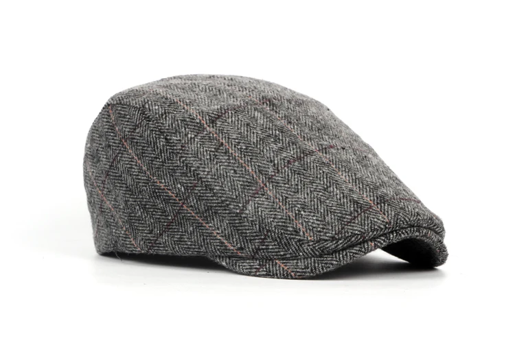 Новинка, хит, мужская плоская кепка, берет в елочку, газетная Кепка, Bakerboy Hat
