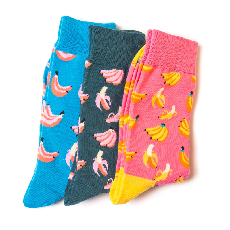 Цветные Смешные носки MYORED из чесаного хлопка 12 парт/Лот Прямая поставка Мужская