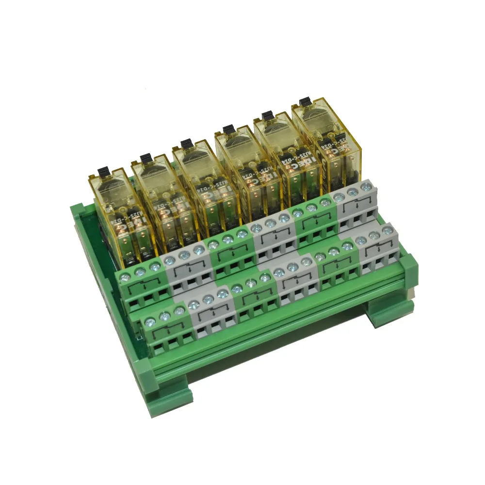 6-канальный модуль реле интерфейса DPDT DIN Rail Mount IDEC RJ2S | Обустройство дома