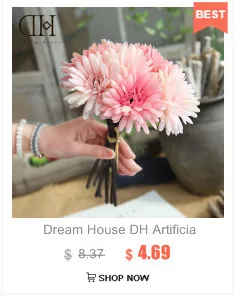 Dream House DH искусственные шелковые цветы гвоздики невесты Свадебный букет матери подарок на день Настольный горшок украшения сада
