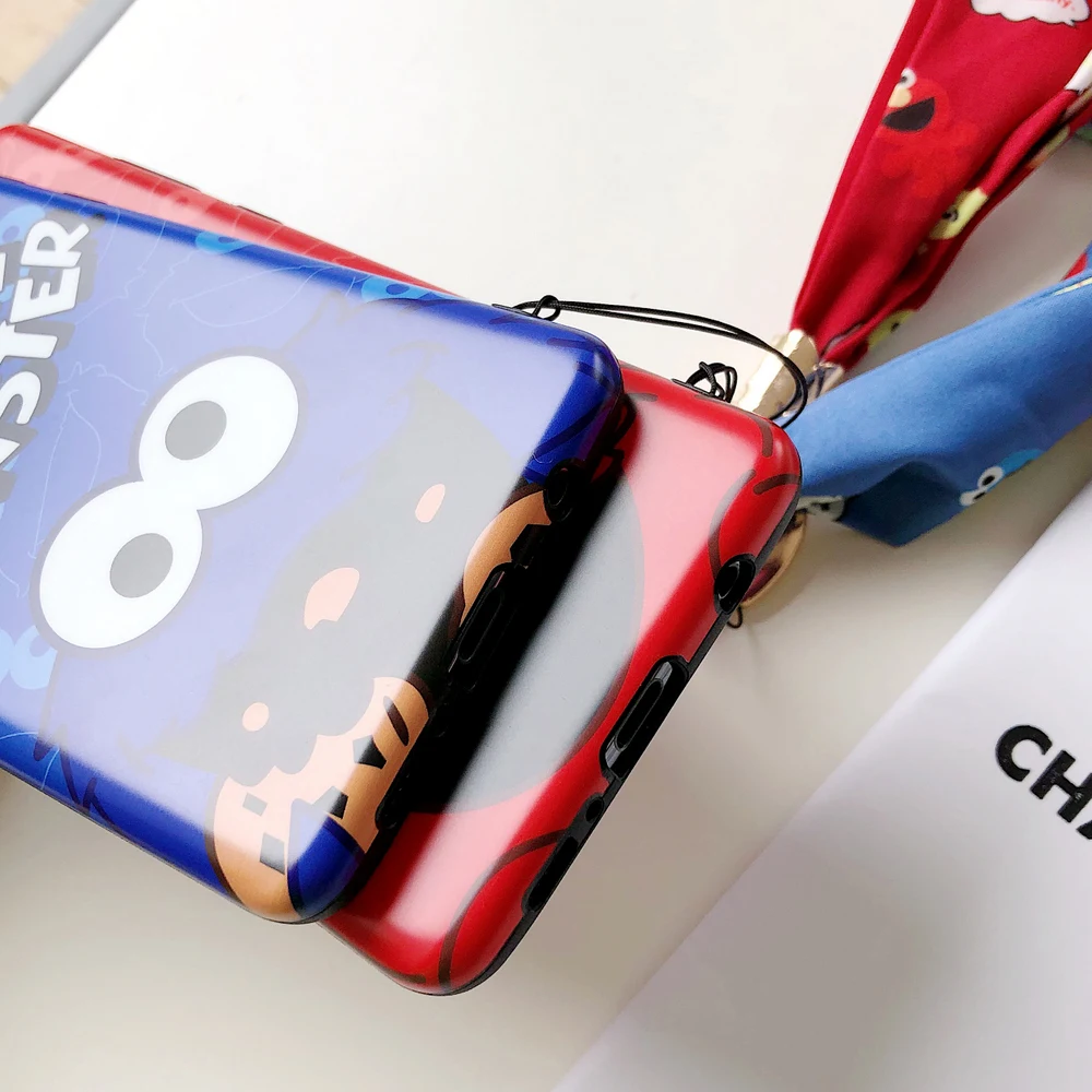 Чехол с рисунком Улица Сезам для Samsung Galaxy S10 Plus S9 plus S8 note 10 9 8 шелковый шарф ремешок