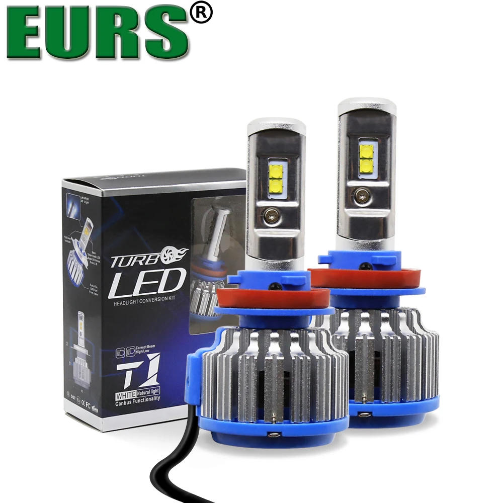 Super Bright 70w 6000k 8000lm CSP led light bulb H1 H7 H4 9005 9006 H11 motorcycle head lamp replacement headlight set with fan |