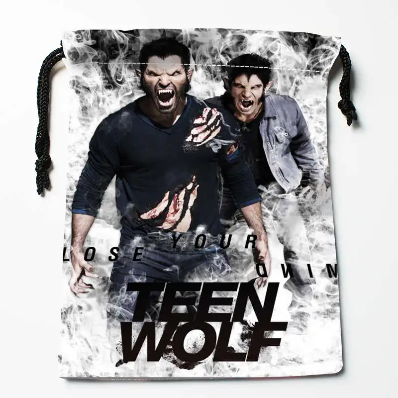 Новое поступление сумки на шнурке с волком для подростков хранения заказ принтом