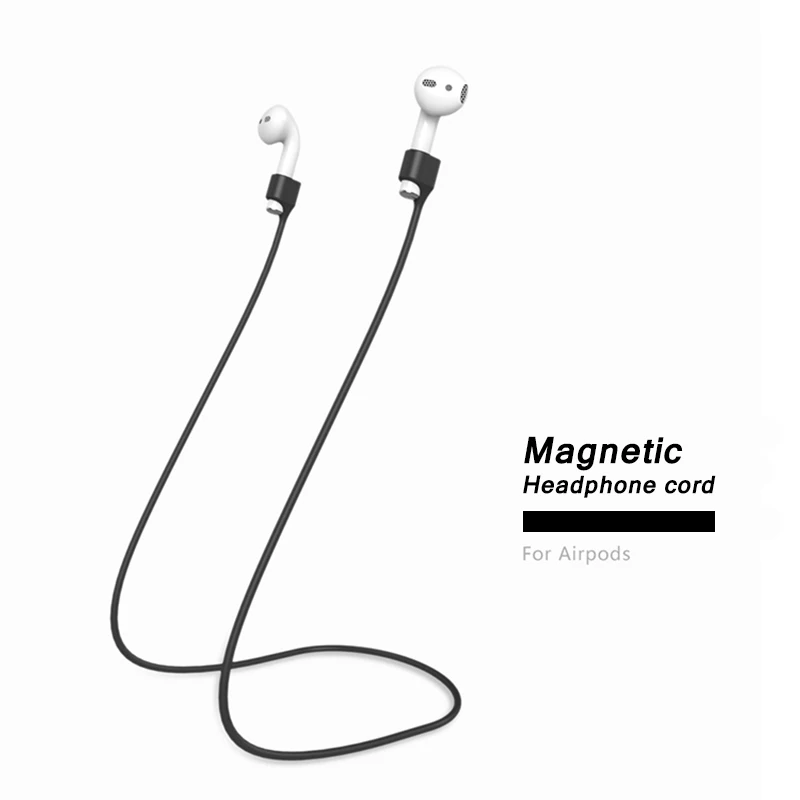 Магнитный ремешок для наушников для Apple аксессуары для Airpods анти-потеря наушников Магнитный шнур силиконовый шнур-кабель для Airpods