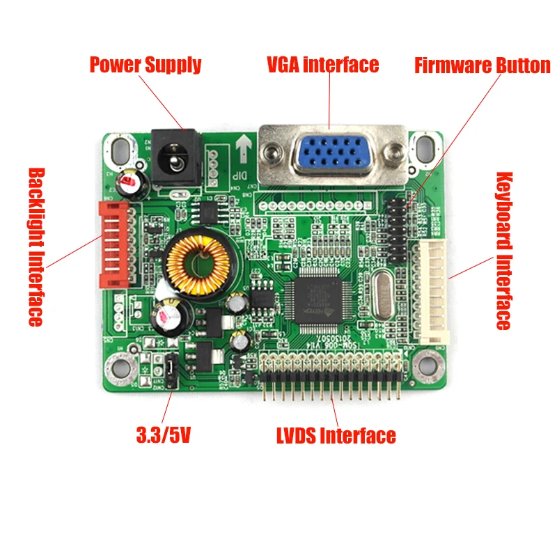 10 шт. универсальные 23 дюймовые программные обеспечения плата драйвера VGA LVDS