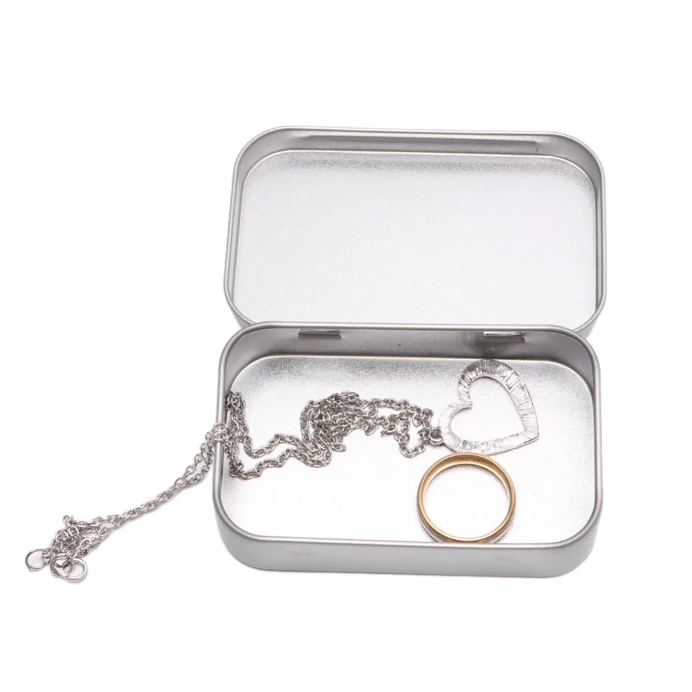 Маленький металлический чехол для хранения монет и конфет из олова