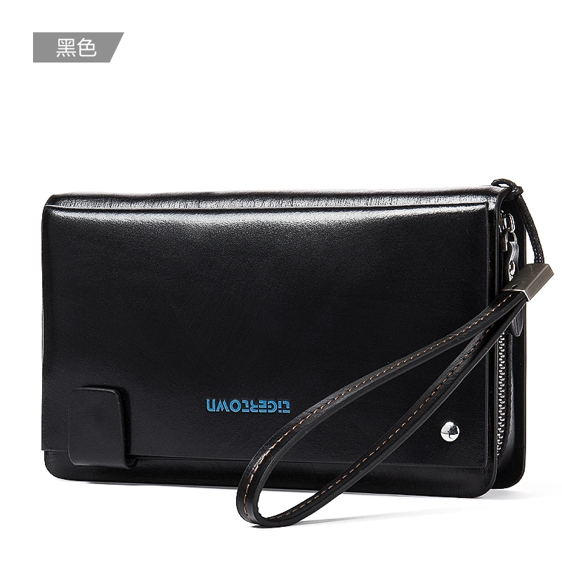 Hot Sale!! New Men's Genuine Leather Fashion Casual Zipper Large Capacity Long Design Cowhide Wallet Hand Bag Phone Clutch Purse | Багаж и