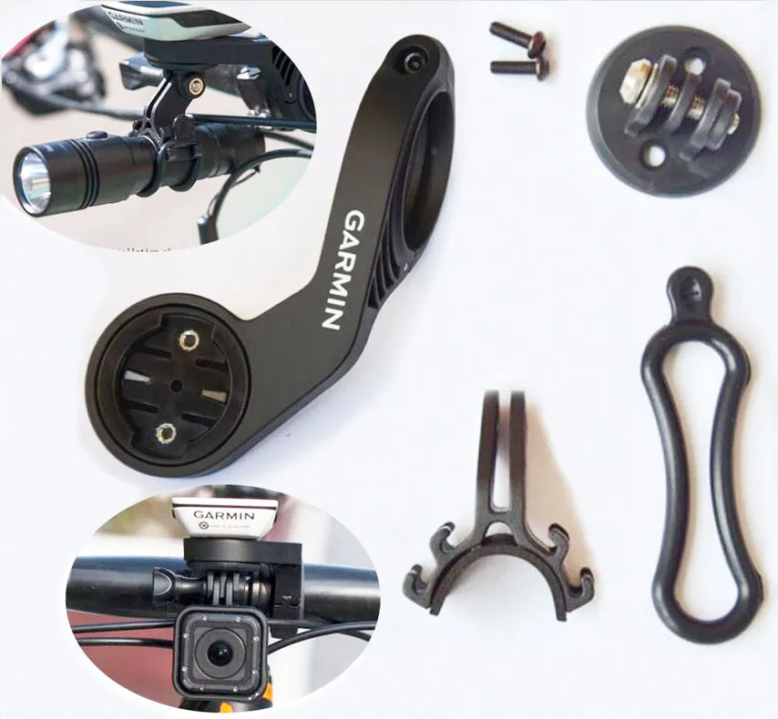 Garmin Mount Edge 200 520 820 держатель для велосипедного компьютера Bryton Rider 310 330 410 530 велосипедный светильник Лазерная лампа с зажимом для камеры