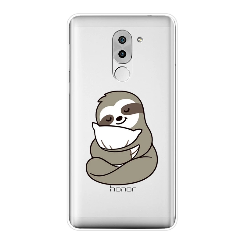 Kawaii ленивый Забавный милый чехол для телефона Huawei Honor 6 5A 4X 5X 6X Мягкая силиконовая