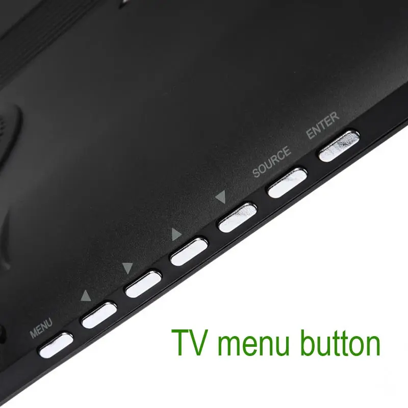 HD портативный телевизор 14 дюймов цифровые и аналоговые Led ТВ Поддержка TF карта USB аудио автомобильный телевизор HDMI вход DVB-T DVB-T2 AC3