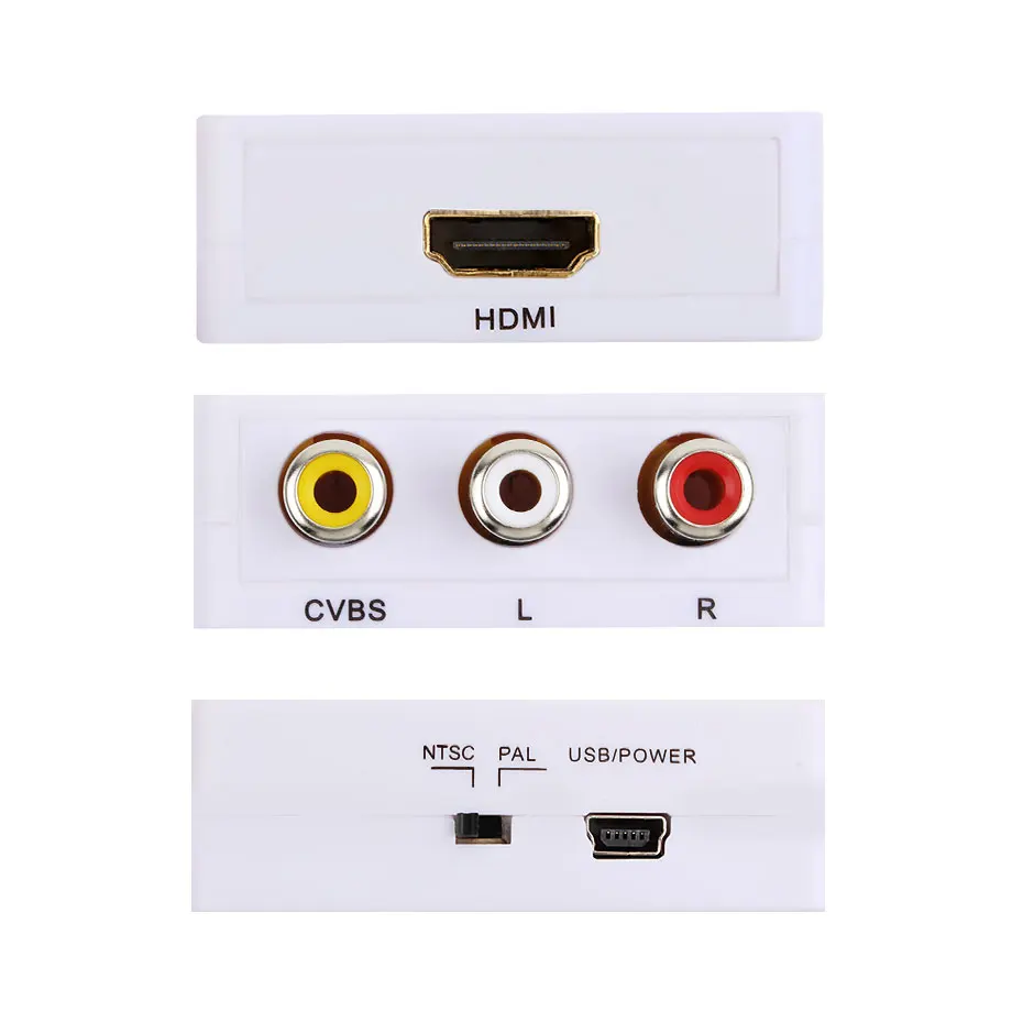 HOTNOW HDMI в AV CVBS конвертеры поддержка NTSC PAL выход RCA HD 1080P видео мини HDMI2AV адаптер для PS3