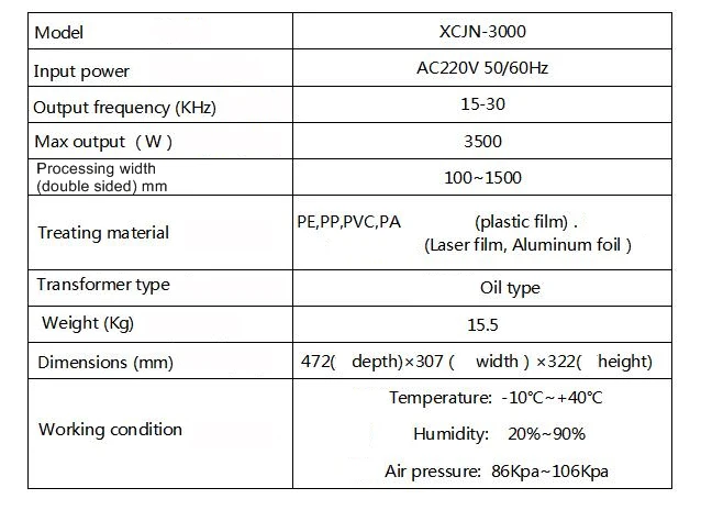 XCJN 3000 XCJN3000 3 кВт AC220V 50 60 Гц машина для выдувания пленки Corona контроллер коробка
