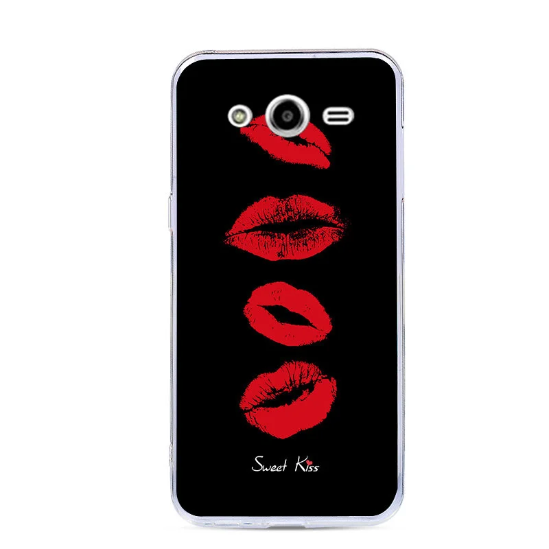 56 Для samsung Galaxy Core 2 Duos SM-G355H, DS, G355M, SM-G355h, ds Duos, 4,5 дюймов, чехол, мягкий силиконовый чехол, мультяшный цветок, чехлы для телефона, чехол s - Цвет: 56