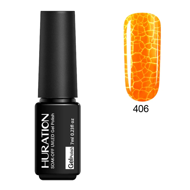 Huration Professional 7ML Nail Gel Polish Crack Shatter Colorful LED UV Varnish Soak Off Base Cracking Fashion Lacquer | Красота и
