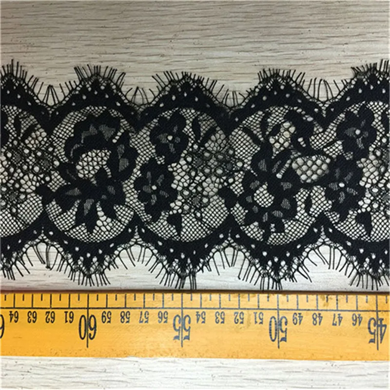 3 м/лот 10 см ширина неэластичные ресницы отделка кружевом ткань цветок DIY ремесла свадебное платье одежда Lngeire кружево Материал