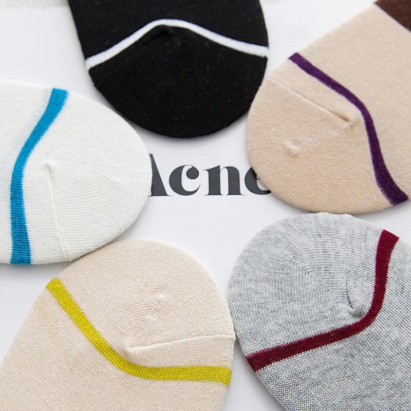 Летние невидимые женские носки мужские хлопковые для отдыха короткие