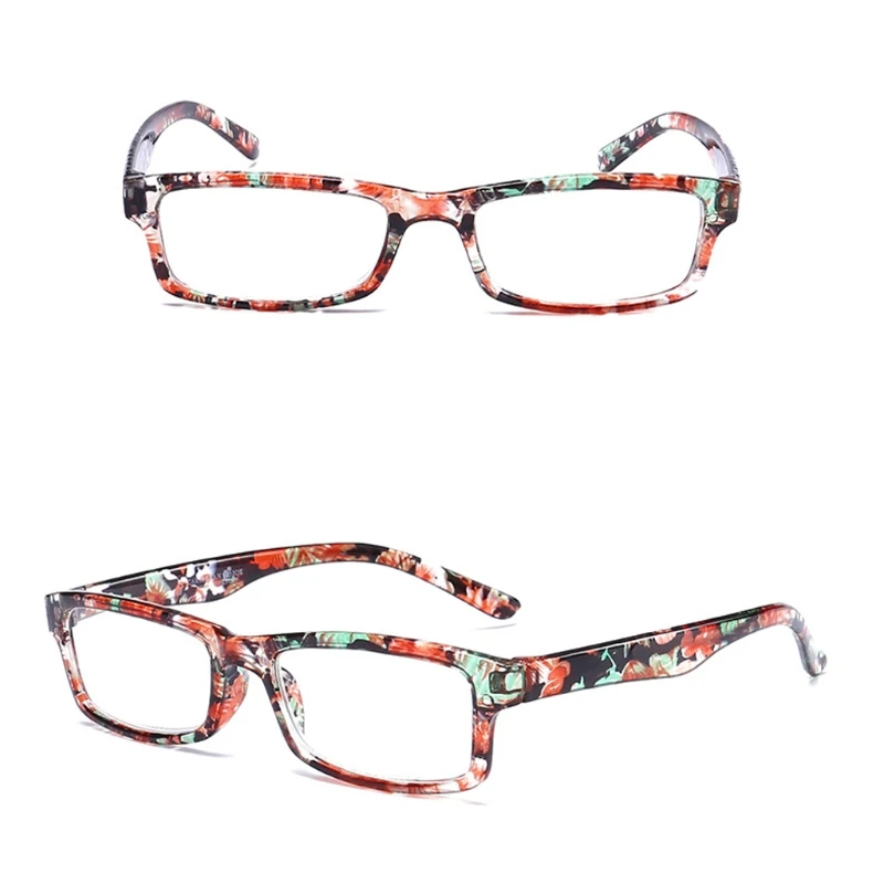 Квадратные очки для чтения мужчин и женщин прозрачные против усталости модные