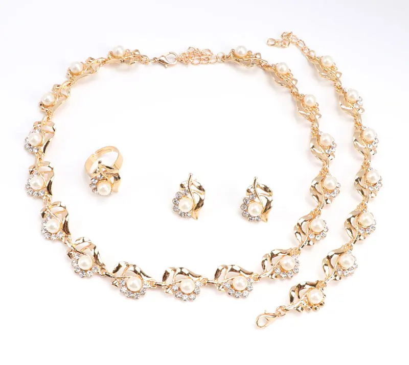 Модные комплекты ювелирных изделий с искусственным жемчугом