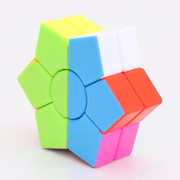 Zcube скоростной кубик волшебный кубик головоломка твист игрушка пятиконечная звезда без наклеек Мини Красочный