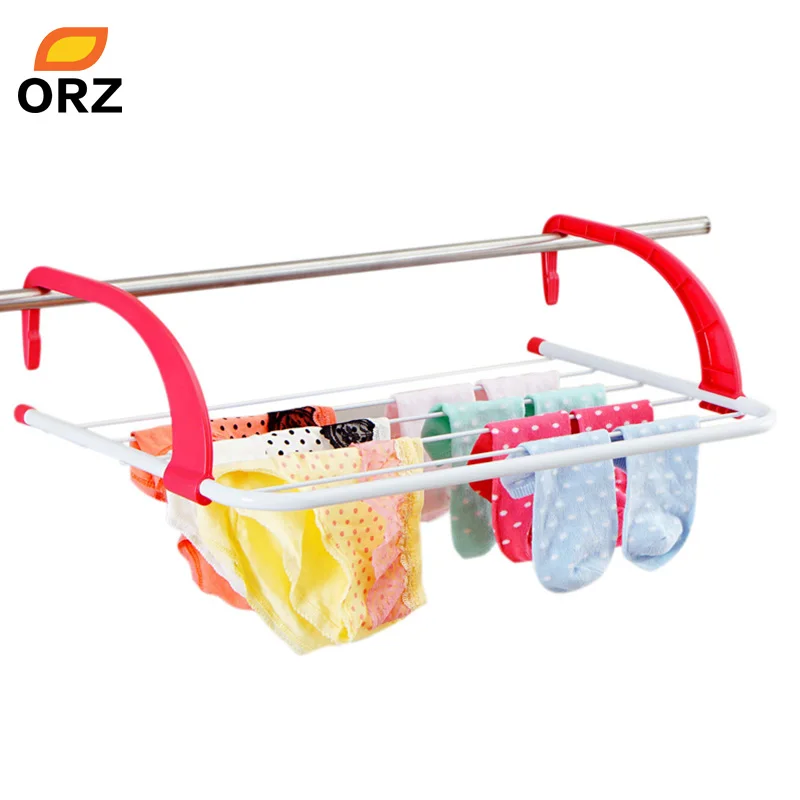 ORZ многофункциональная металлическая Портативная сушилка для одежды с 5 барными