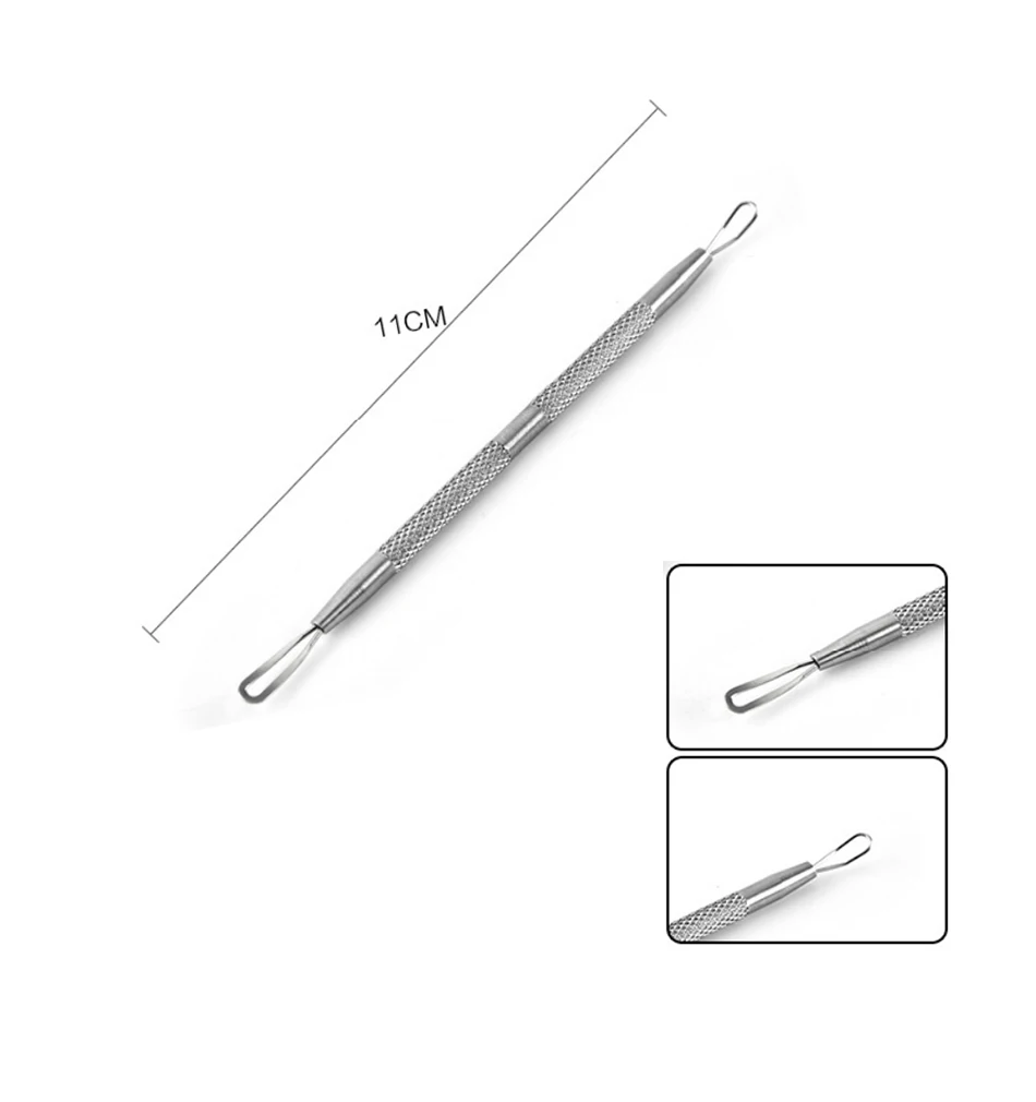 4/iPhone 7 Plus/8 pcs инструмент для удаления угрей акне и черными пятнами иглы Пинцет средство для очищения пор Vacum комедонов, прыщей, инструмент для удаления прыщей комплект