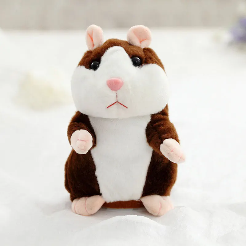 Симпатичный говорящий хомяк плюшевая игрушка звук записывающие игрушки для