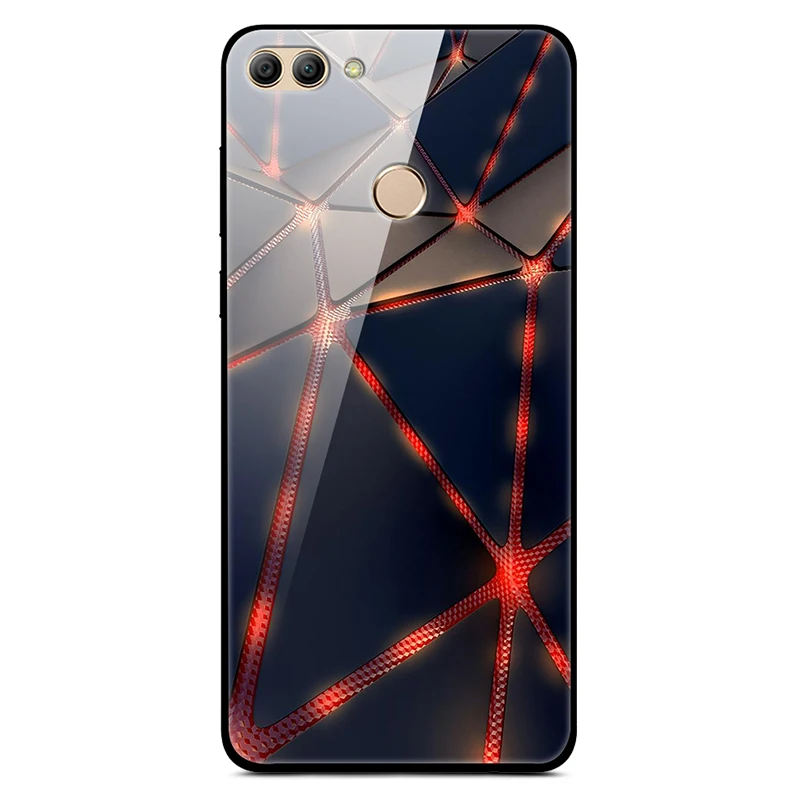 Для huawei P Smart Enjoy 7S чехол из закаленного стекла с изображением планеты космос, стеклянный чехол-накладка для huawei P Smart Coque Shell PSmart