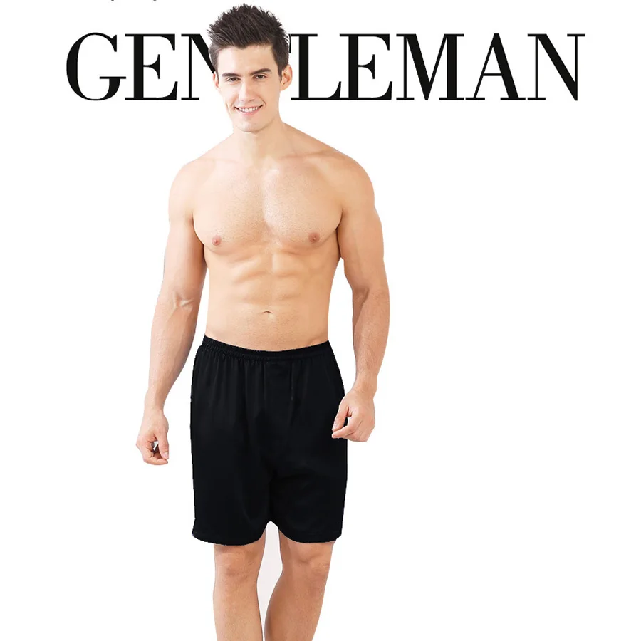 100% шелковые мужские брюки для сна Прямая продажа с фабрики темно синие черные