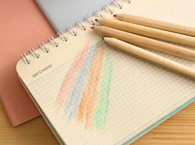 Мини Карандаш акварельный цветной карандаш с заточкой кавайные школьные