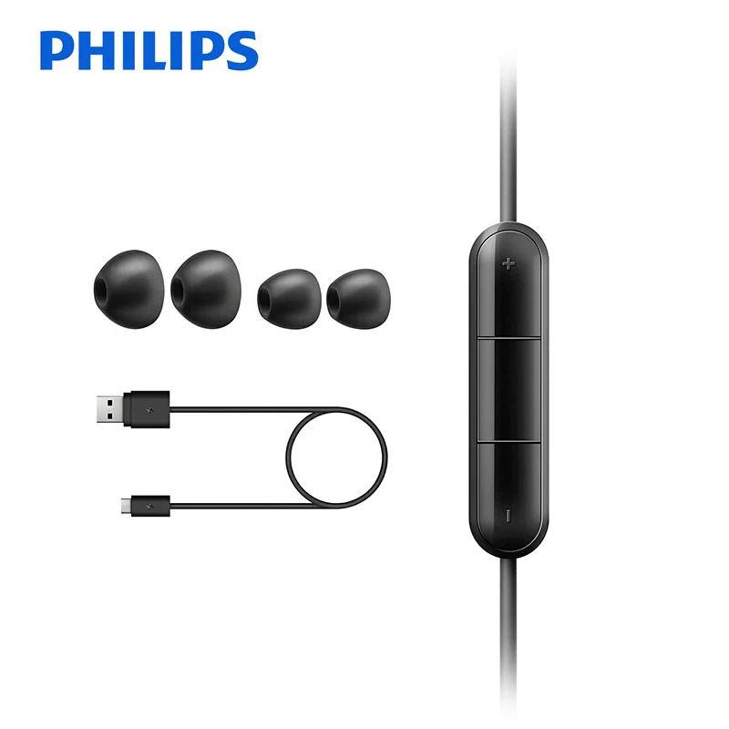 Наушники Philips SHB4305 с басами и Bluetooth 4 1 беспроводные наушники шейным ободом Функция