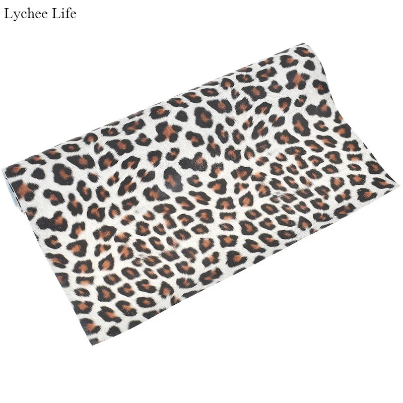 Lychee Life винтажная одежда с леопардовым принтом ручной работы A4 ткань