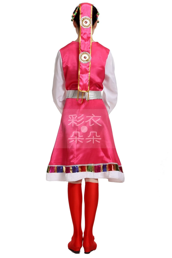 Групповое танцевальное красное платье с широкой юбкой для фламенко сценические