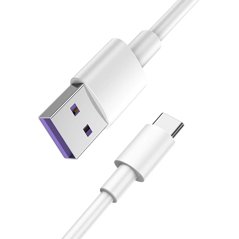 White CAFELE 5A type C USB кабель супер быстрый зарядный кабель для samsung huawei Xiaomi Oneplus type C порт прочный шнур для передачи данных - Цвет: White