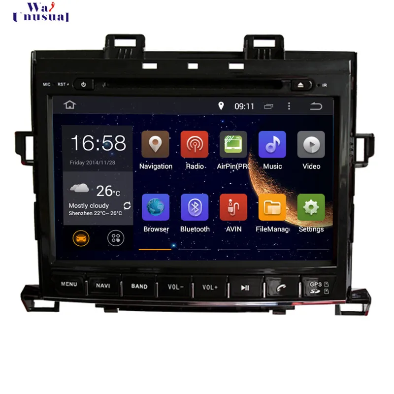 GPS навигатор wanобычно 9 дюймов Восьмиядерный процессор 32 ГБ Android 6 0 для Toyota Alphard 2007