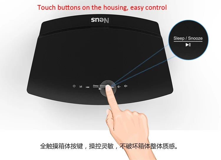 Sounderlink Neusound Neus HiFi Bluetooth колонки система Саундбар soundbase домашний кинотеатр для спальни ТВ с FM будильником
