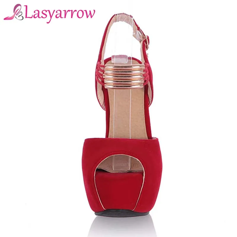 Lasyarrow Sandalias Mujer 2018 летние пикантные туфли для ночного клуба с ремешком на пятке