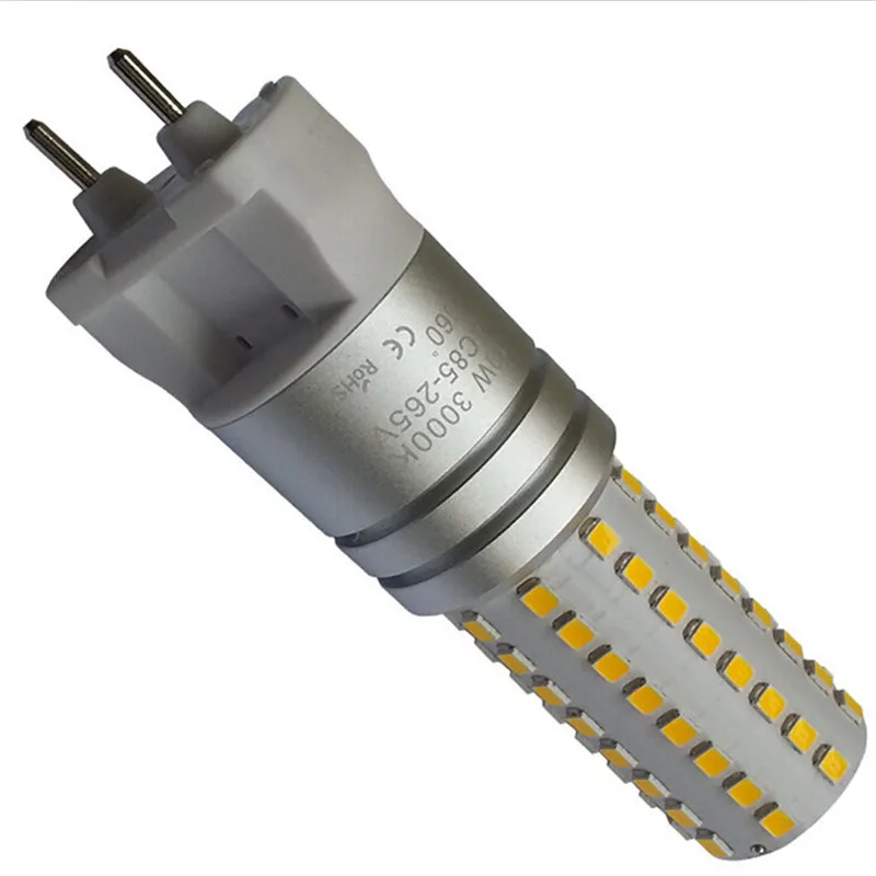 G12 СВЕТОДИОДНАЯ ЛАМПА 10 Вт Кукурузы Лампы AC85-265V Ультра-Яркий 2835SMD Теплый Белый