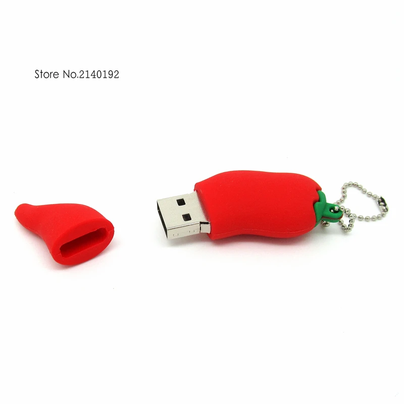 Милый USB-флеш-накопитель с изображением Красного перца Чили и клубники 4 ГБ 8 16 32