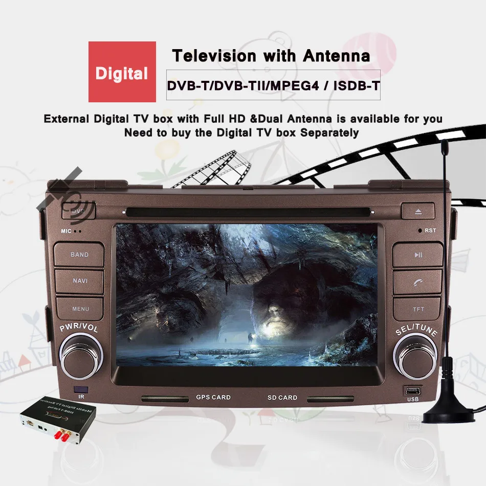 2 Din 6 &quotАвтомобильный GPS dvd плеер для Hyundai sonata 2008 2009 2010 3/4G Wifi USB Sd Радио RDS Ipod TV BT