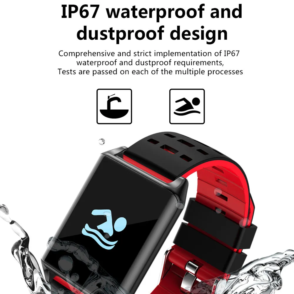 Мужские и женские водонепроницаемые Смарт часы IP67 с Bluetooth несколько режимов