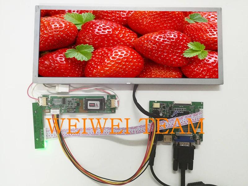 LQ123K1LG03 12,3 дюймов ЖК-панель экран+ HDMI+ VGA+ 2AV ЖК-контроллер плата привода 1280*480
