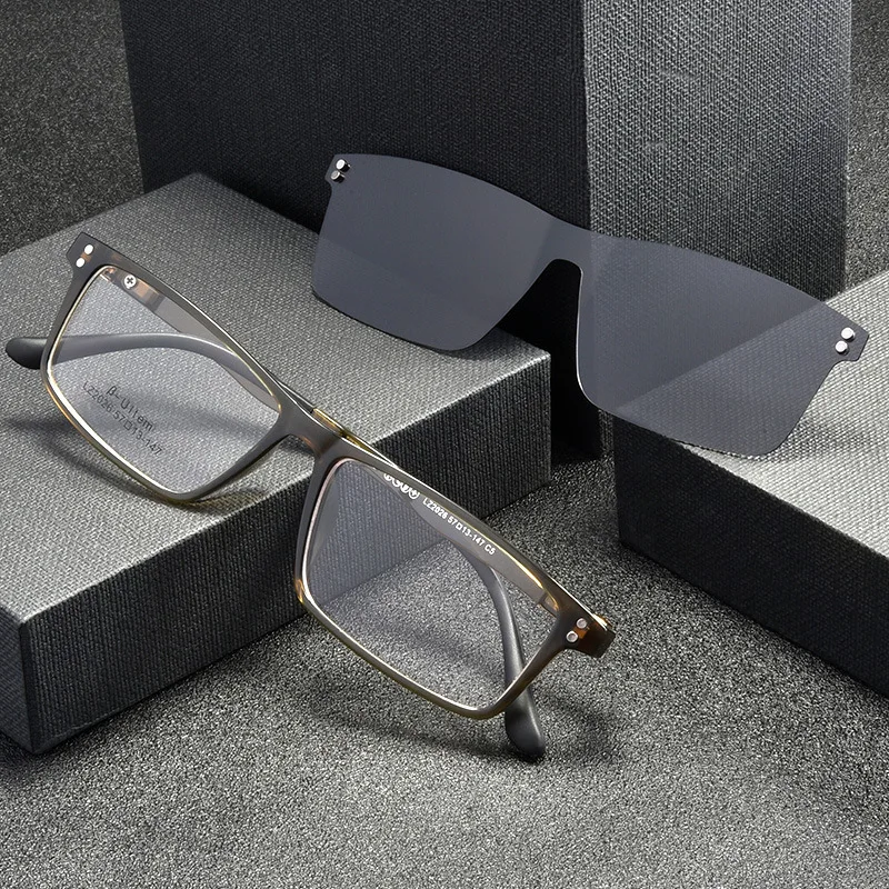 Женский и мужской зеркальный набор из металлической стали оптическая оправа для